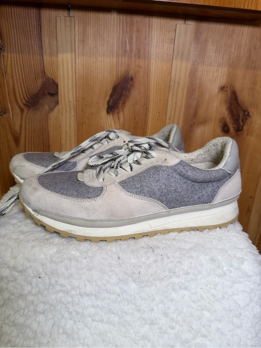 Target Men's Gray and Cream Casual Sneakers